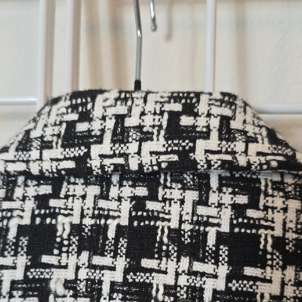 Nine West Women's Black and White Tweed Blazer‎ Size XS - Picture 13 of 16